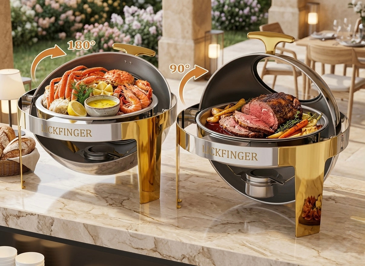 Luxury Gold & Silver Chaffing Dish Rental