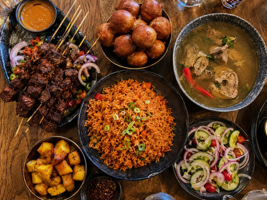 LickFinger Afro-fusion food spread — Dallas Texas